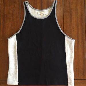 Madewell Tri-Color Crop Tank